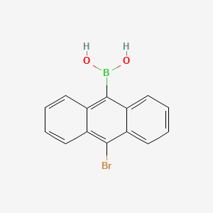 Chemical structure of 10-Bromoanthracene-9-boronic acid