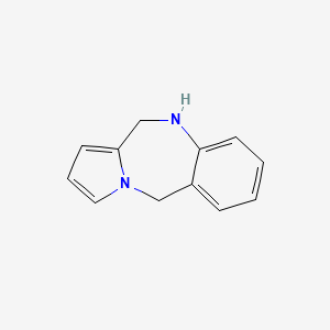 Chemical structure of 10,11-Dihydro-5H-benzo[e]pyrrolo[1,2-a][1,4]diazepine