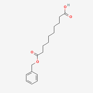 Chemical structure of 10-(Benzyloxy)-10-oxodecanoic acid