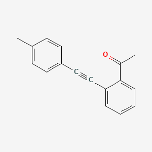 Chemical structure of o-(p-Tolylethynyl)acetophenone