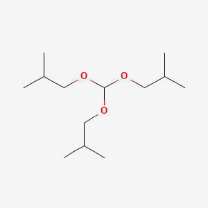Chemical structure of 1-[bis(2-methylpropoxy)methoxy]-2-methylpropane