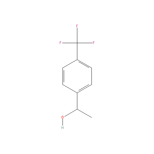 Chemical structure of 1-[4-(Trifluoromethyl)phenyl]ethanol