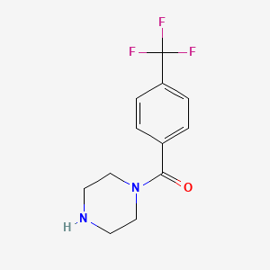 Chemical structure of 1-[4-(Trifluoromethyl)benzoyl]piperazine