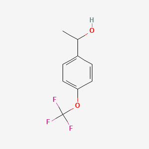Chemical structure of 1-[4-(Trifluoromethoxy)phenyl]ethanol