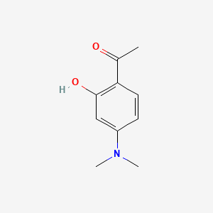 Chemical structure of 1-[4-(Dimethylamino)-2-hydroxyphenyl]ethan-1-one
