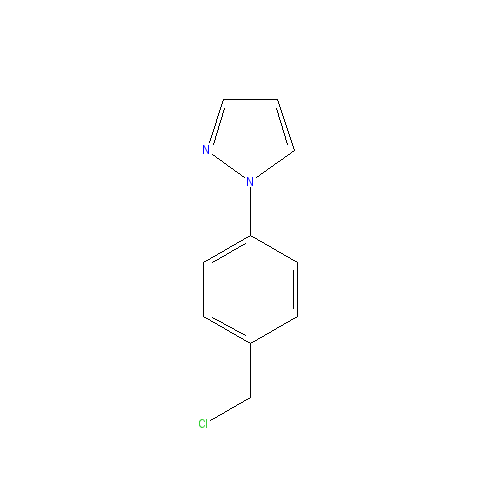 Chemical structure of 1-[4-(Chloromethyl)phenyl]pyrazole