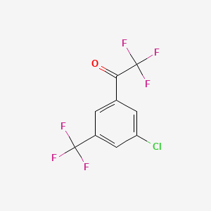 Chemical structure of 1-[3-Chloro-5-Trifluoromethylphenyl]-2,2,2-Trifluoroethanone