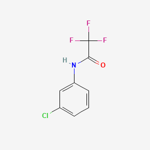 Chemical structure of 1-[3-chloro-5-(trifluoromethyl)pyridin-2-yl]ethanone
