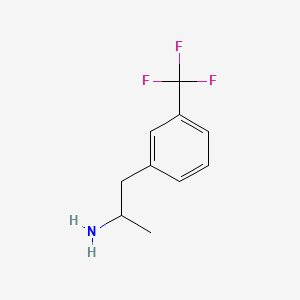 Chemical structure of 1-[3-(Trifluoromethyl)phenyl]propylamine