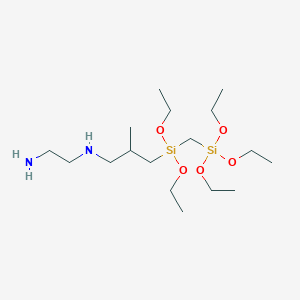 Chemical structure of 1-[3-(2-aminoethyl)-3-aminoisobutyl]-1,1,3,3,3-pentaethoxy-1,3-disilapropane