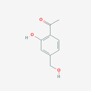 Chemical structure of 1-[2-Hydroxy-4-(hydroxymethyl)phenyl]ethanone