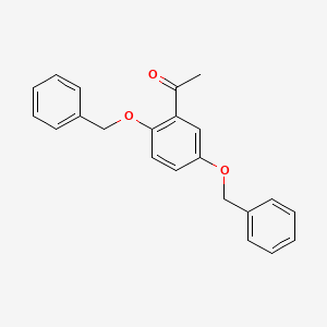 Chemical structure of 1-(2,5-Bis(benzyloxy)phenyl)ethanone