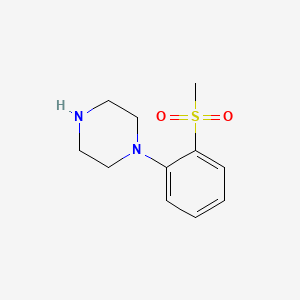 Chemical structure of 1-[2-(Methylsulphonyl)phenyl]piperazine