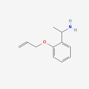 Chemical structure of 1-[2-(Allyloxy)phenyl]ethanamine