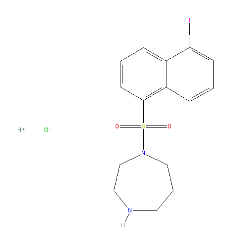 Chemical structure of 5-Iodonaphthalene-1-sulfonyl homopiperazine
