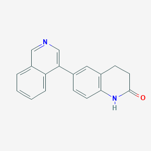 Chemical structure of 1-[(4S)-4-Phenyl-4,5-dihydro-2-oxazolyl]isoquinoline