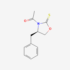 Chemical structure of (R)-1-(4-Benzyl-2-thioxooxazolidin-3-yl)ethanone