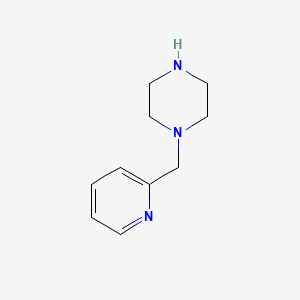 Chemical structure of 1-[(2-Pyridyl)methyl]piperazine