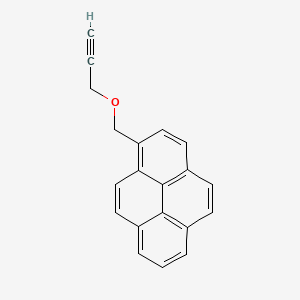 Chemical structure of 1-[(2-Propynyloxy)methyl]pyrene