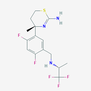 Chemical structure of 1-[(1S,2S)-2-(Dimethylamino)cyclohexyl]-3-(perfluorophenyl)thiourea