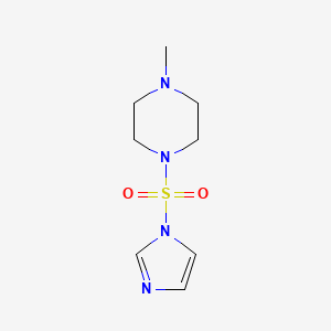 Chemical structure of 1-[(1-Imidazolyl)sulfonyl]-4-methylpiperazine