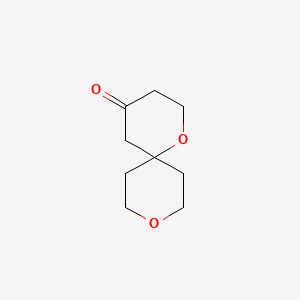 Chemical structure of 1,9-Dioxaspiro[5.5]undecan-4-one