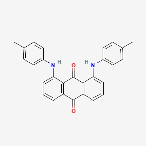 Chemical structure of 1,8-Di-p-toluidinoanthraquinone