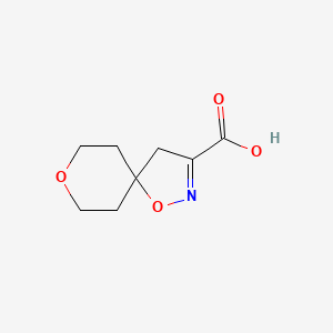 Chemical structure of 1,8-DIOXA-2-AZASPIRO[4.5]DEC-2-ENE-3-CARBOXYLIC ACID