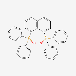 Chemical structure of 1,8-Bis(diphenylphosphinyl)naphthalene