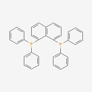 Chemical structure of 1,8-(Diphenylphosphino)naphthalene