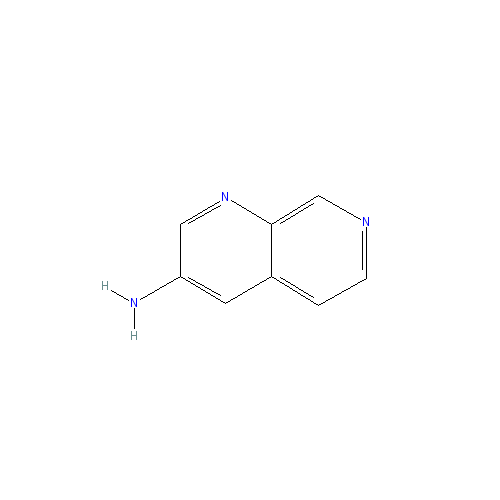 Chemical structure of 1,7-Naphthyridin-3-amine