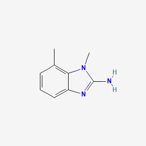 Chemical structure of 1,7-Dimethyl-1H-benzo[d]imidazol-2-amine