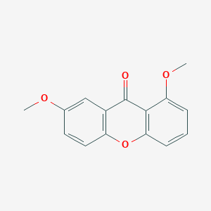 Chemical structure of 1,7-Dimethoxyxanthone