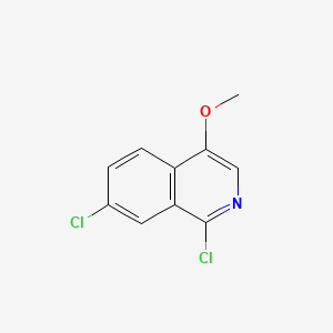 Chemical structure of 1,7-Dichloro-4-methoxyisoquinoline