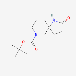 Chemical structure of t-Butyl 2-oxo-1,7-diazaspiro(4.5)decane-7-carboxylate