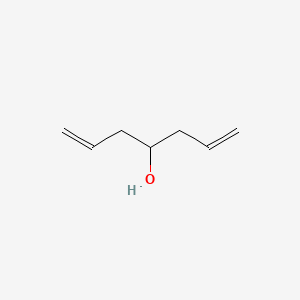 Chemical structure of 1,6-Heptadien-4-ol
