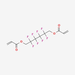Chemical structure of 1H,1H,6H,6H-Perfluorohexane-1,6-diol diacrylate