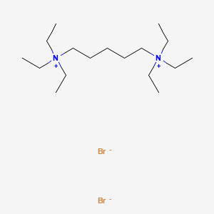 Chemical structure of 1,5-Pentaneethonium dibromide