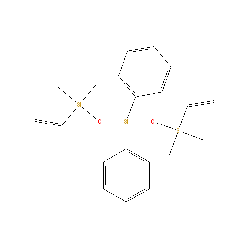 Chemical structure of 1,5-DIVINYL-3,3-DIPHENYL-1,1,5,5-TETRA-METHYLTRISILOXANE
