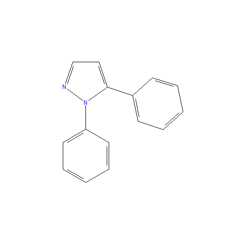 Chemical structure of 1,5-diphenylpyrazole
