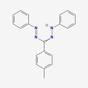 Chemical structure of 1,5-Diphenyl-3-(p-tolyl)formazan