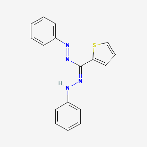 Chemical structure of 1,5-Diphenyl-3-(2-thienyl)formazan