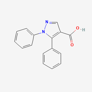 Chemical structure of 1,5-Diphenyl-1H-pyrazole-4-carboxylic acid