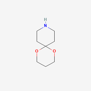 Chemical structure of 1,5-Dioxa-9-azaspiro(5.5)undecane