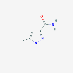 Chemical structure of 1,5-Dimethylpyrazole-3-carboxamide