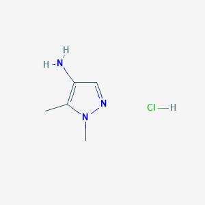 Chemical structure of 1,5-Dimethyl-1H-pyrazol-4-amine xhydrochloride