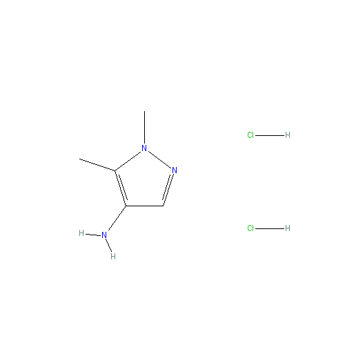 Chemical structure of 1,5-Dimethyl-1H-pyrazol-4-amine dihydrochloride