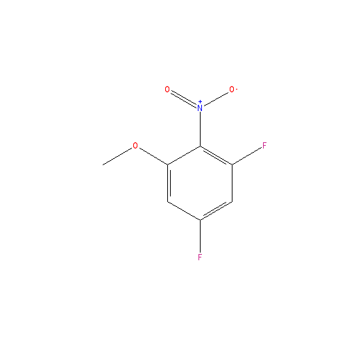 Chemical structure of 1,5-Difluoro-3-methoxy-2-nitrobenzene