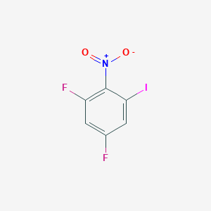 Chemical structure of 1,5-Difluoro-3-iodo-2-nitrobenzene