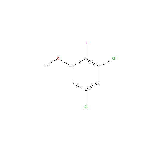 Chemical structure of 1,5-Dichloro-2-iodo-3-methoxybenzene